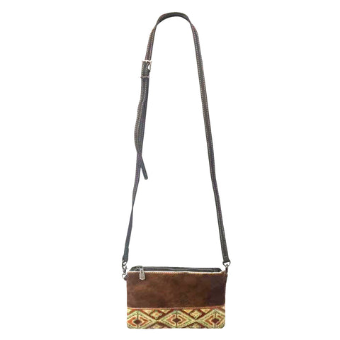 RLH-024 Montana West Hair-On Cowhide Leather Clutch/Crossbody