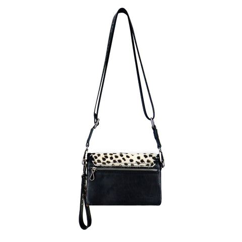 RLL-002 Montana West 100% Genuine Leather Hair-On Hide Collection Clutch/Crossbody