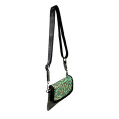RLL-004 Montana West 100% Genuine Leather Tooled Collection Clutch/Crossbody