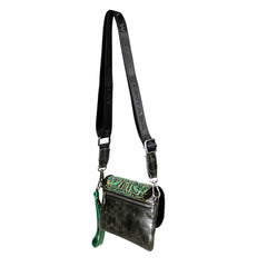 RLL-004 Montana West 100% Genuine Leather Tooled Collection Clutch/Crossbody