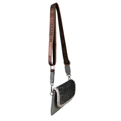 RLL-004 Montana West 100% Genuine Leather Tooled Collection Clutch/Crossbody