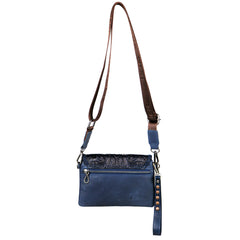 RLL-004 Montana West 100% Genuine Leather Tooled Collection Clutch/Crossbody