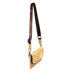 RLL-004 Montana West 100% Genuine Leather Tooled Collection Clutch/Crossbody