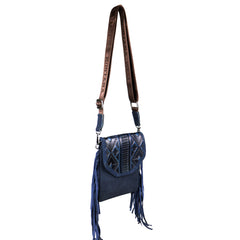 RLL-007 Montana West 100% Genuine Leather Tooled Collection Crossbody