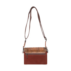 RLL-018 Montana West 100% Genuine Leather Hair-On Collection Crossbody