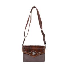 RLL-018 Montana West 100% Genuine Leather Hair-On Collection Crossbody