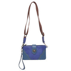 RLL-028  Montana West 100% Genuine Leather Collection Crossbody/Wristlet
