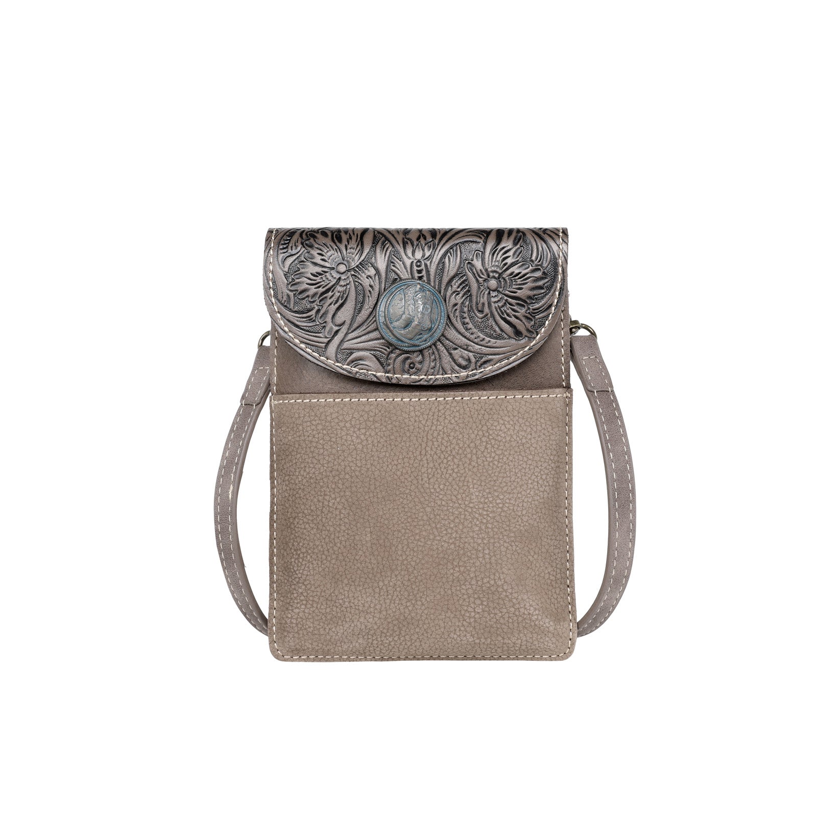 RLP-2008 Montana West Genuine Hair-On Cowhide Belt Loop Phone Holster  Pouch/Multi-function Crossbody