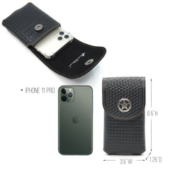 RLP-015S Montana West Genuine Leather Belt Loop Holster Cell Phone Case