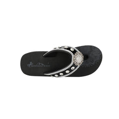 SE112-S001 Montana West Crystal Studs Flip Flops By Case (16 PAIRS/BOX)