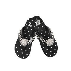SE17-S001A Montana West Bling Bling Collection Flip Flops BY CASE (Thin Sole) By Case)