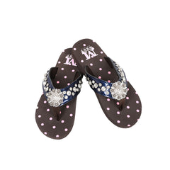SE17-S001A Montana West Bling Bling Collection Flip Flops BY CASE (Thin Sole) By Case)