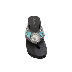 SEF126-S001 Montana West Boot Scroll Platform Flip-Flops Collection By Size