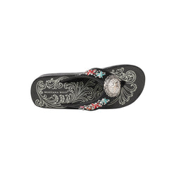 SEF14-S089 Montana West Embroidered Star Flip Flops By Case