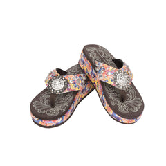 SEF18-S001 Montana West Horse Print Flip Flops By Case