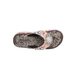 SEF18-S001 Montana West Horse Print Flip Flops By Case
