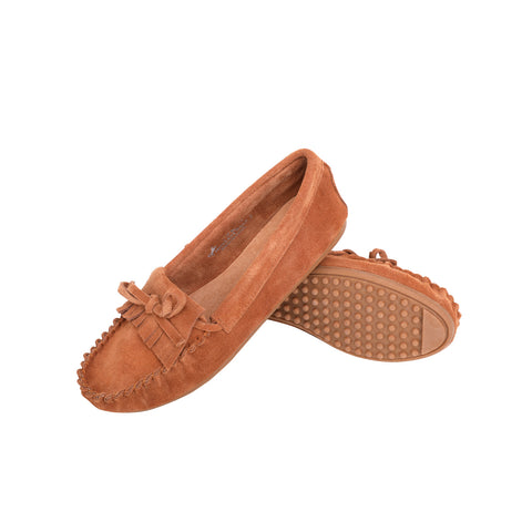 SMT-004 Montana West Western Leather Suede Moccasin Slipper - By Case