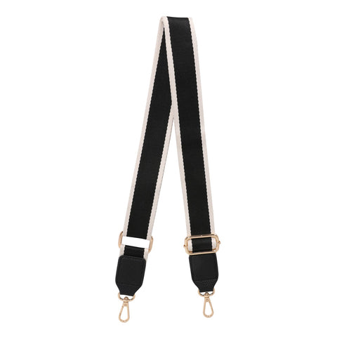 STP-1005  Montana West Guitar Style Crossbody Strap Solid Color Collection Black