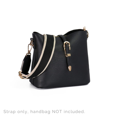 STP-1005  Montana West Guitar Style Crossbody Strap Solid Color Collection Black