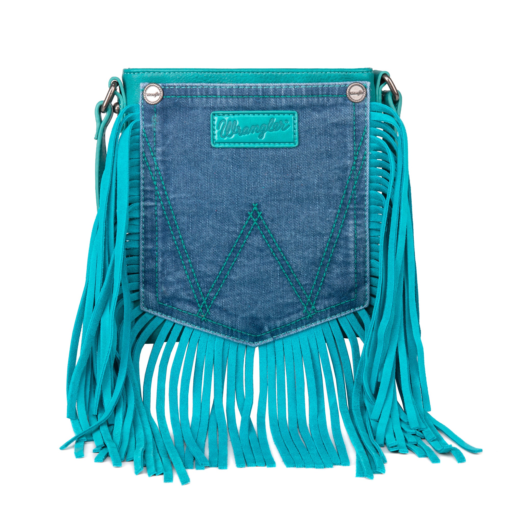 Wrangler Turquoise Fringe Bag