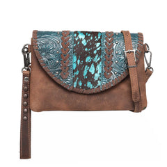 RLC-L157 Montana West Real Leather Tooled Collection Crossbody/Wristlet