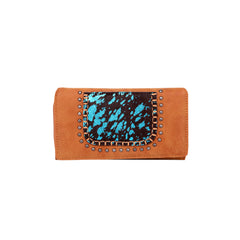 TR119-W010 Trinity Ranch Hair-On Collection Secretary Style Wallet