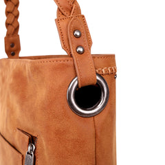 TR119G-918 Trinity Ranch Hair-On Leather Collection Concealed Carry Hobo