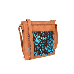 TR119G-9360 Trinity Ranch Hair-On Leather Collection Concealed Carry Crossbody Bag