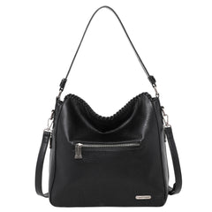 TR123G-918 Trinity Ranch Hair-On Leather Collection Dual Sided Concealed Carry Hobo/Crossbody Bag