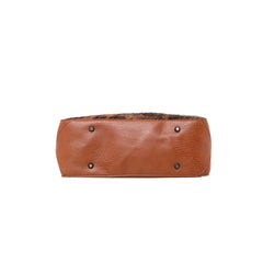 TR123G-918 Trinity Ranch Hair-On Leather Collection Dual Sided Concealed Carry Hobo/Crossbody Bag