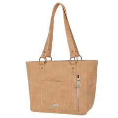 TR128G-8317 Trinity Ranch Hair-On Leather Collection Concealed Handgun Tote