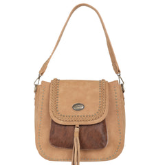 TR128G-918 Trinity Ranch Hair-On Leather Collection Concealed Handgun Hobo