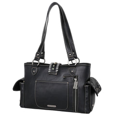 TR129G-8086 Trinity Ranch Hair-On Leather Collection Concealed Carry Satchel