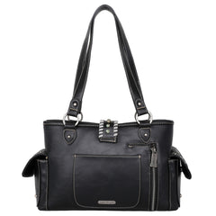 TR129G-8086 Trinity Ranch Hair-On Leather Collection Concealed Carry Satchel