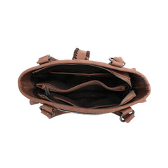 TR129G-8086 Trinity Ranch Hair-On Leather Collection Concealed Carry Satchel