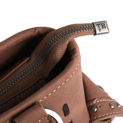 TR129G-8086 Trinity Ranch Hair-On Leather Collection Concealed Carry Satchel