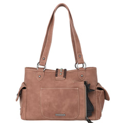 TR129G-8086 Trinity Ranch Hair-On Leather Collection Concealed Carry Satchel