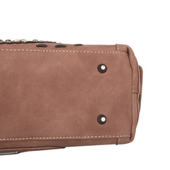 TR129G-8086 Trinity Ranch Hair-On Leather Collection Concealed Carry Satchel