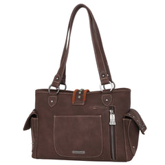 TR129G-8086 Trinity Ranch Hair-On Leather Collection Concealed Carry Satchel