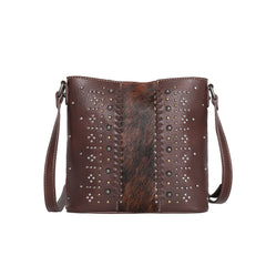 TR130G-8287 Trinity Ranch Hair-On Leather Collection Concealed Carry Crossbody Bag
