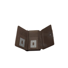 TR132-W010 Trinity Ranch Hair-On Studded Collection Secretary Style Wallet