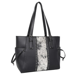 TR132G-8317 Trinity Ranch Hair-On Leather Studs Collection Concealed Carry Tote