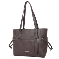 TR132G-8317 Trinity Ranch Hair-On Leather Studs Collection Concealed Carry Tote