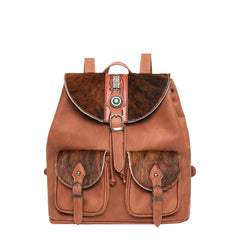 TR133-9110 Trinity Ranch Hair On Cowhide Collection Concealed Carry Backpack