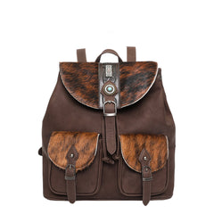 TR133-9110 Trinity Ranch Hair On Cowhide Collection Concealed Carry Backpack