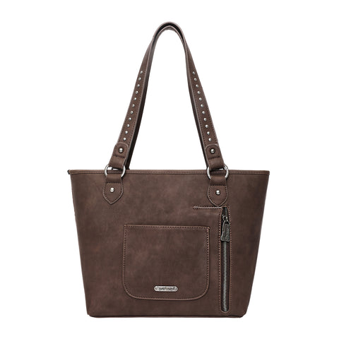 TR133G-8317 Trinity Ranch Hair-On Cowhide Collection Concealed Carry Tote
