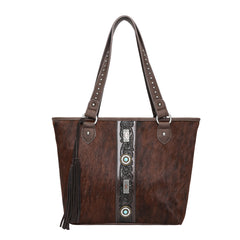 TR133G-8317 Trinity Ranch Hair-On Cowhide Collection Concealed Carry Tote