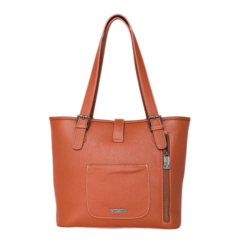 TR134G-8317 Trinity Ranch Hair-On Cowhide Buckle Collection Concealed Carry Tote