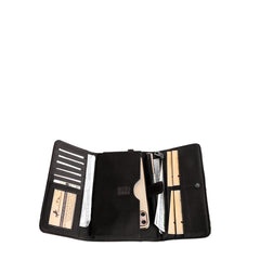 TR134-W018 Trinity Ranch Hair-On Cowhide Buckle Collection Wristlet Wallet