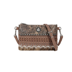 TR136-181 Trinity Ranch Hair On Cowhide Collection Wristlet/ Crossbody